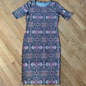 LulaRoe Patterned Bodycon Dress